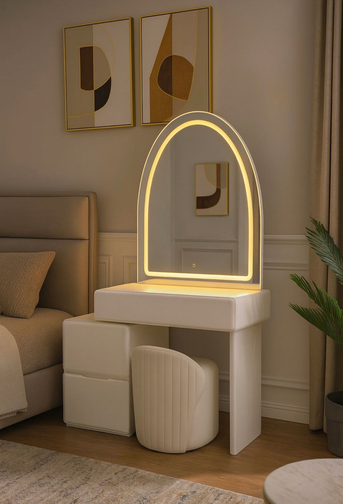 006 - AuraGlow LED Dressing Table