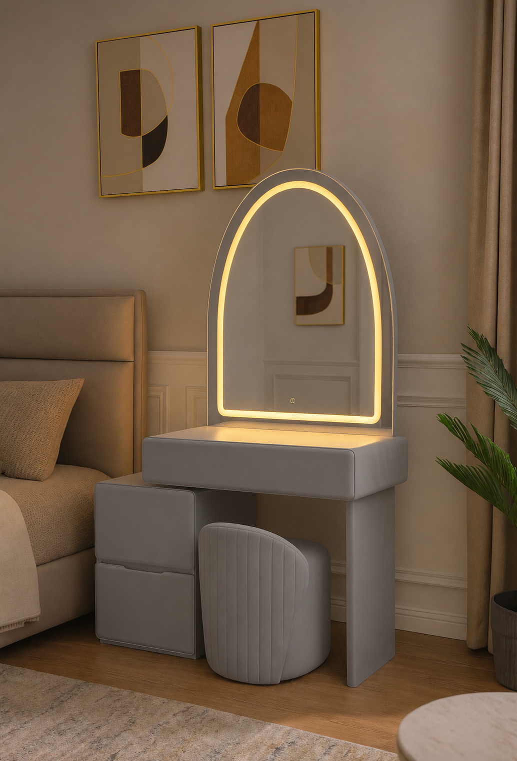 006 - AuraGlow LED Dressing Table