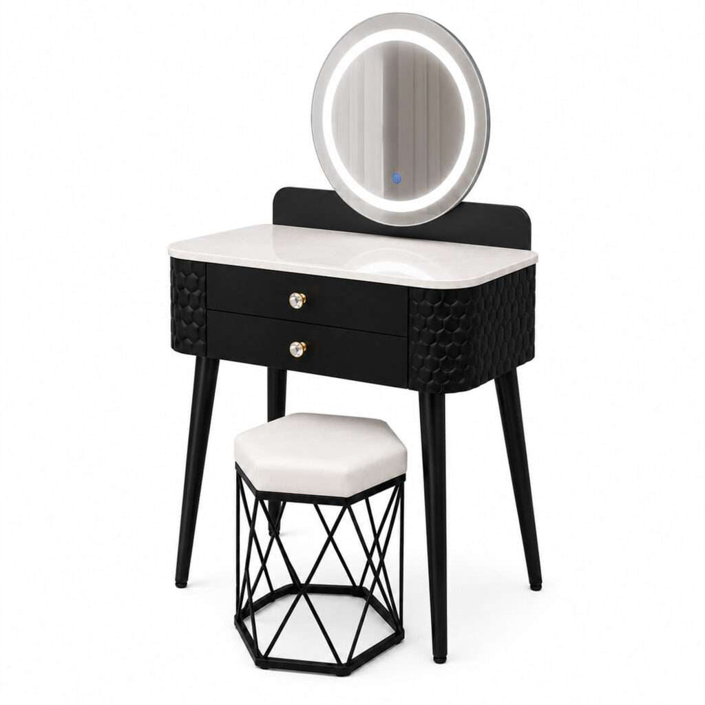 013 - Halo Dressing Table with Touch Screen LED Mirror