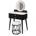 013 - Halo Dressing Table with Touch Screen LED Mirror