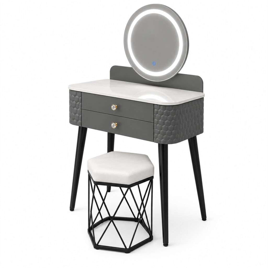 013 - Halo Dressing Table with Touch Screen LED Mirror