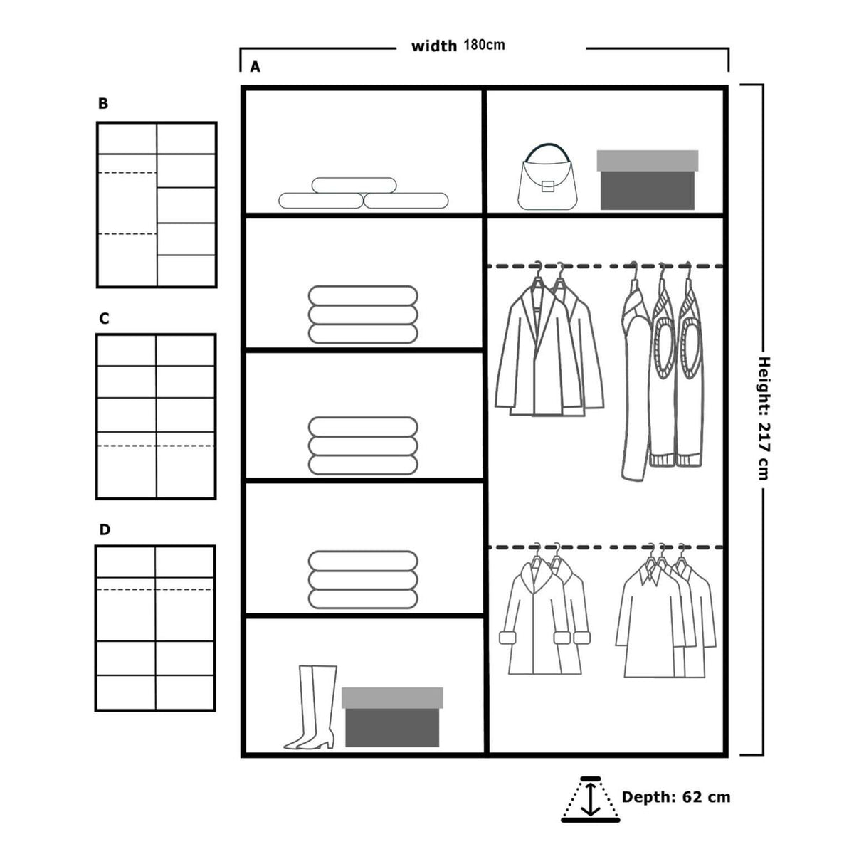 Diamond Prestige Sliding Door Wardrobe