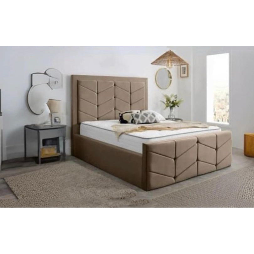 Zig Zag Luxe Panel Bed