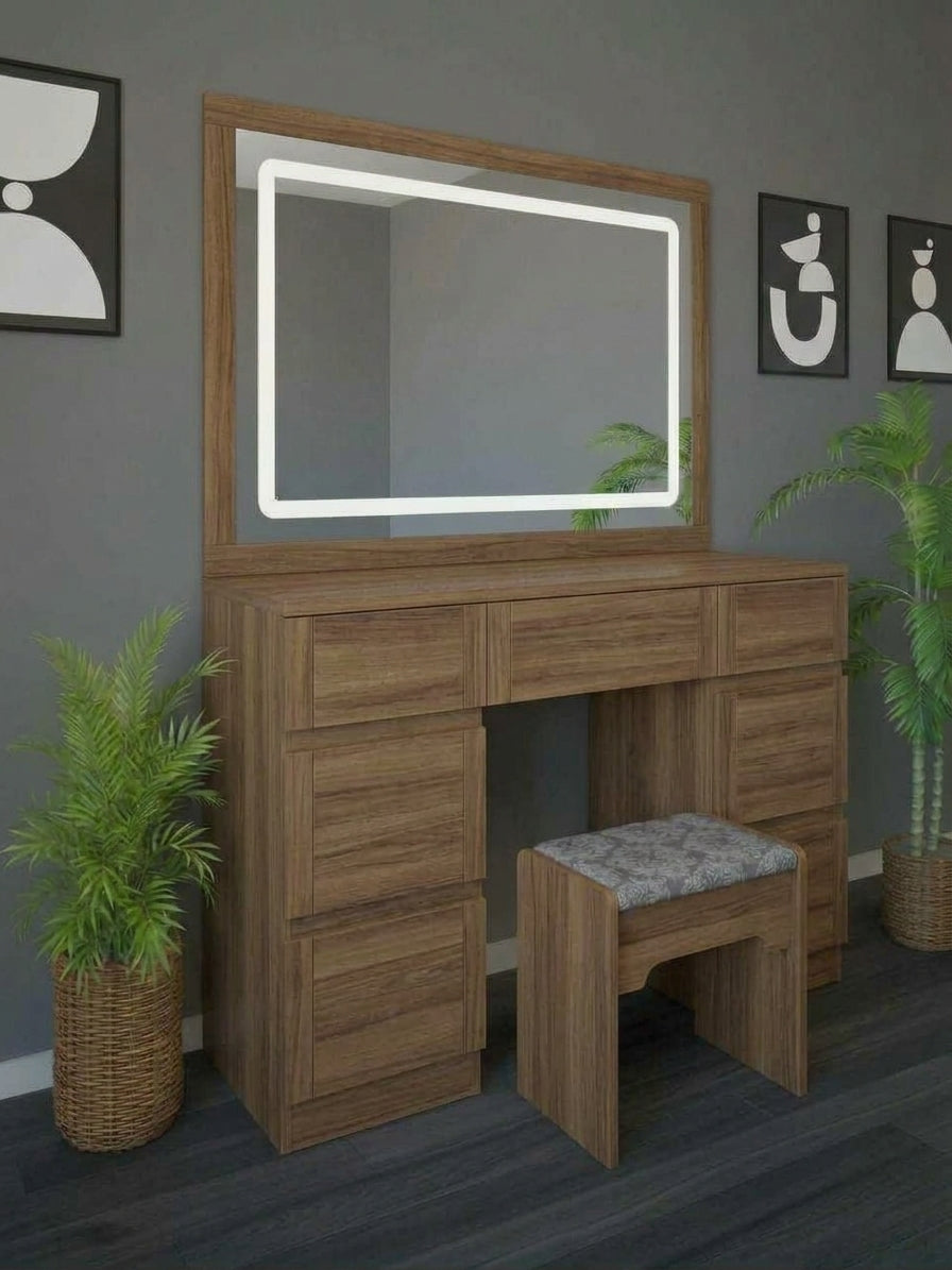 005 - LuxeFrame LED Dressing Table