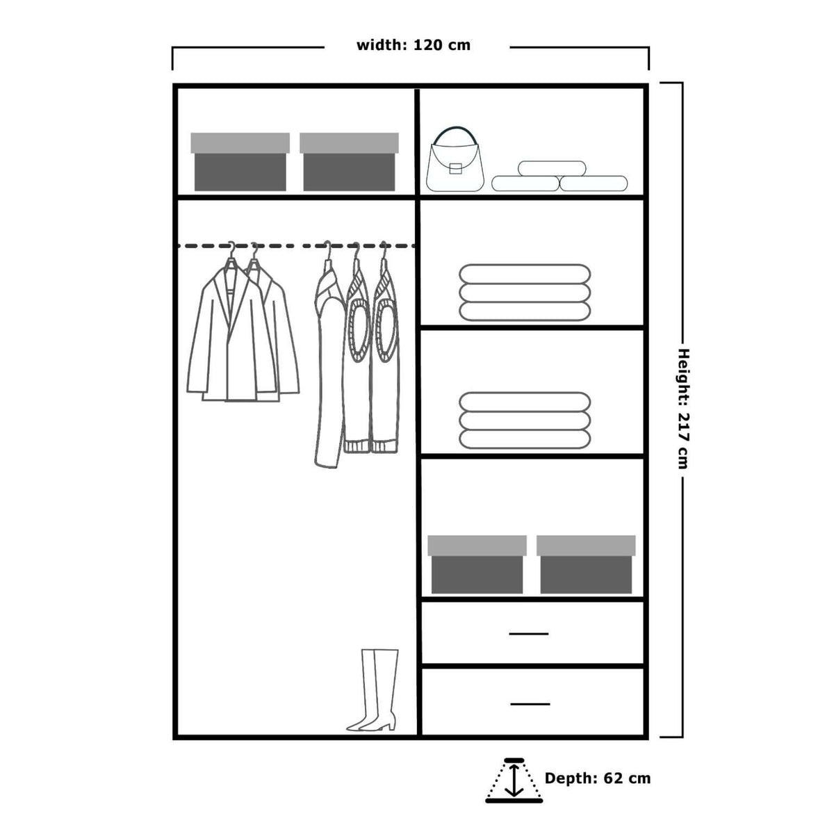 Manhattan Signature Sliding Door Wardrobe