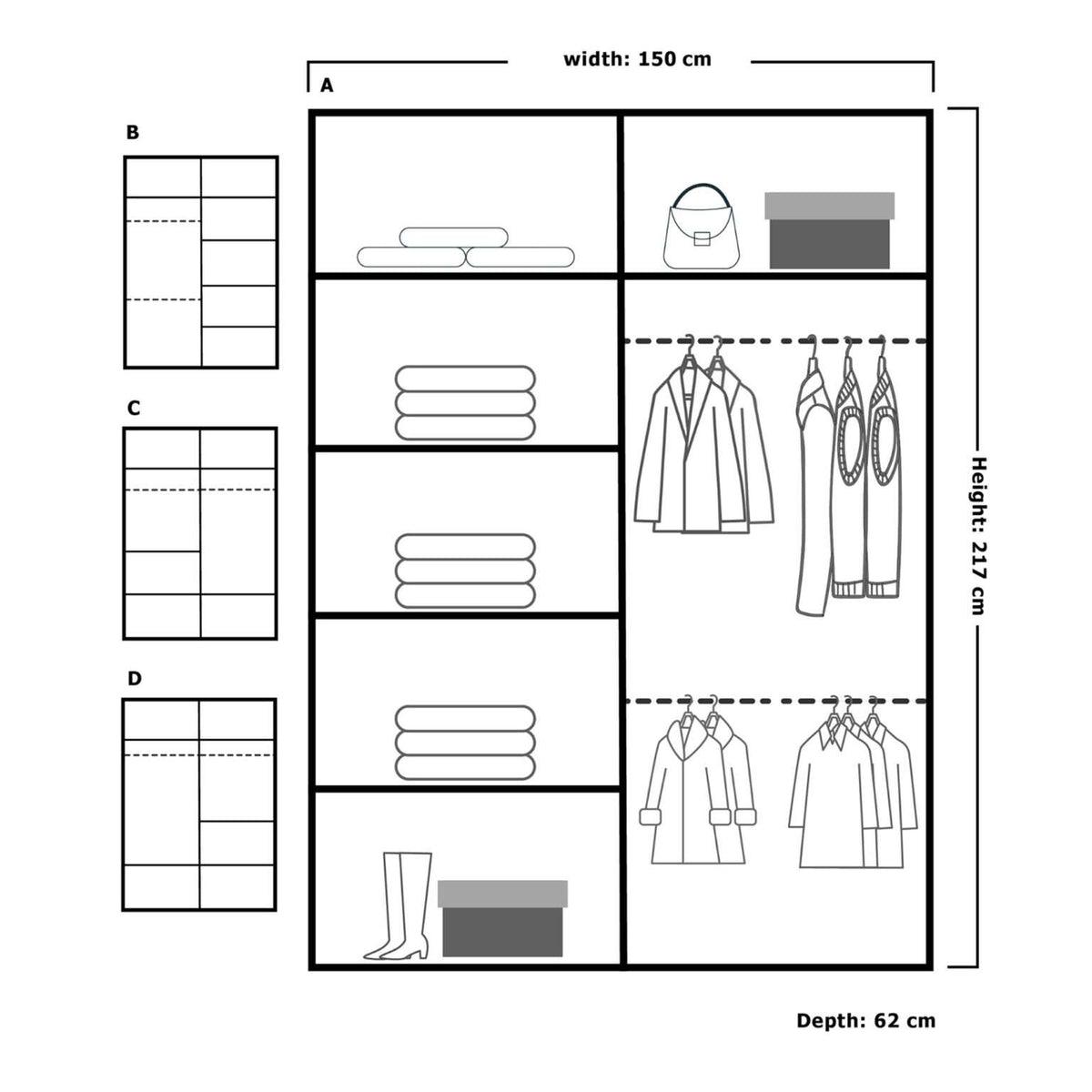 Royal Elegance Sliding Door Wardrobe