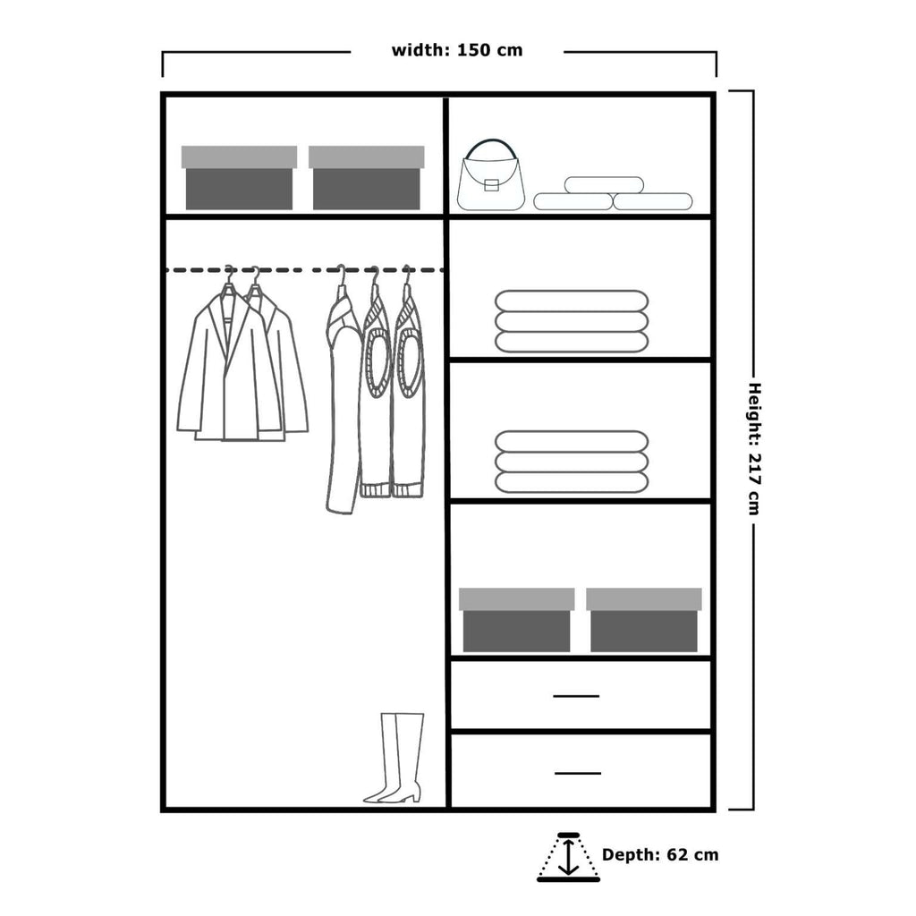 Manhattan Signature Sliding Door Wardrobe