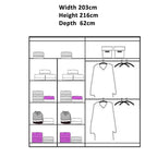 Royal Elegance Sliding Door Wardrobe