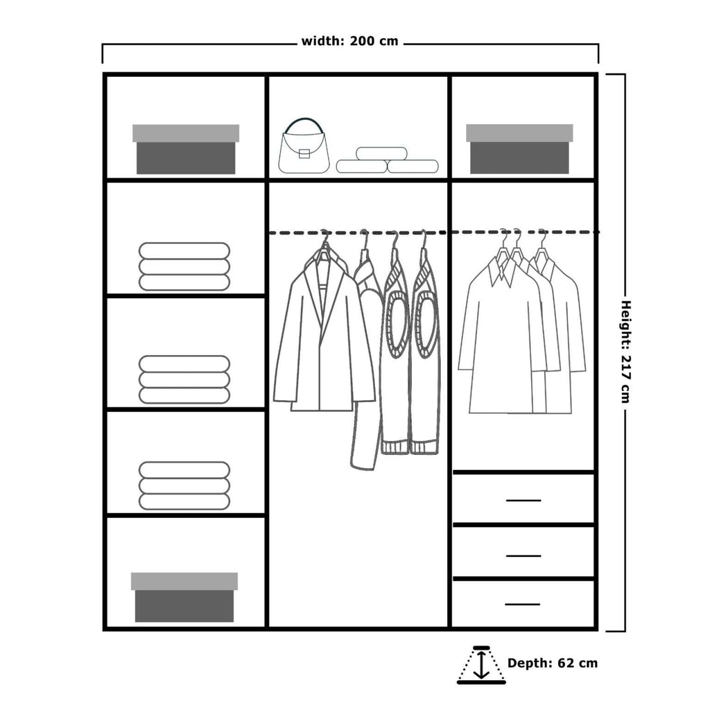 Manhattan Signature Sliding Door Wardrobe