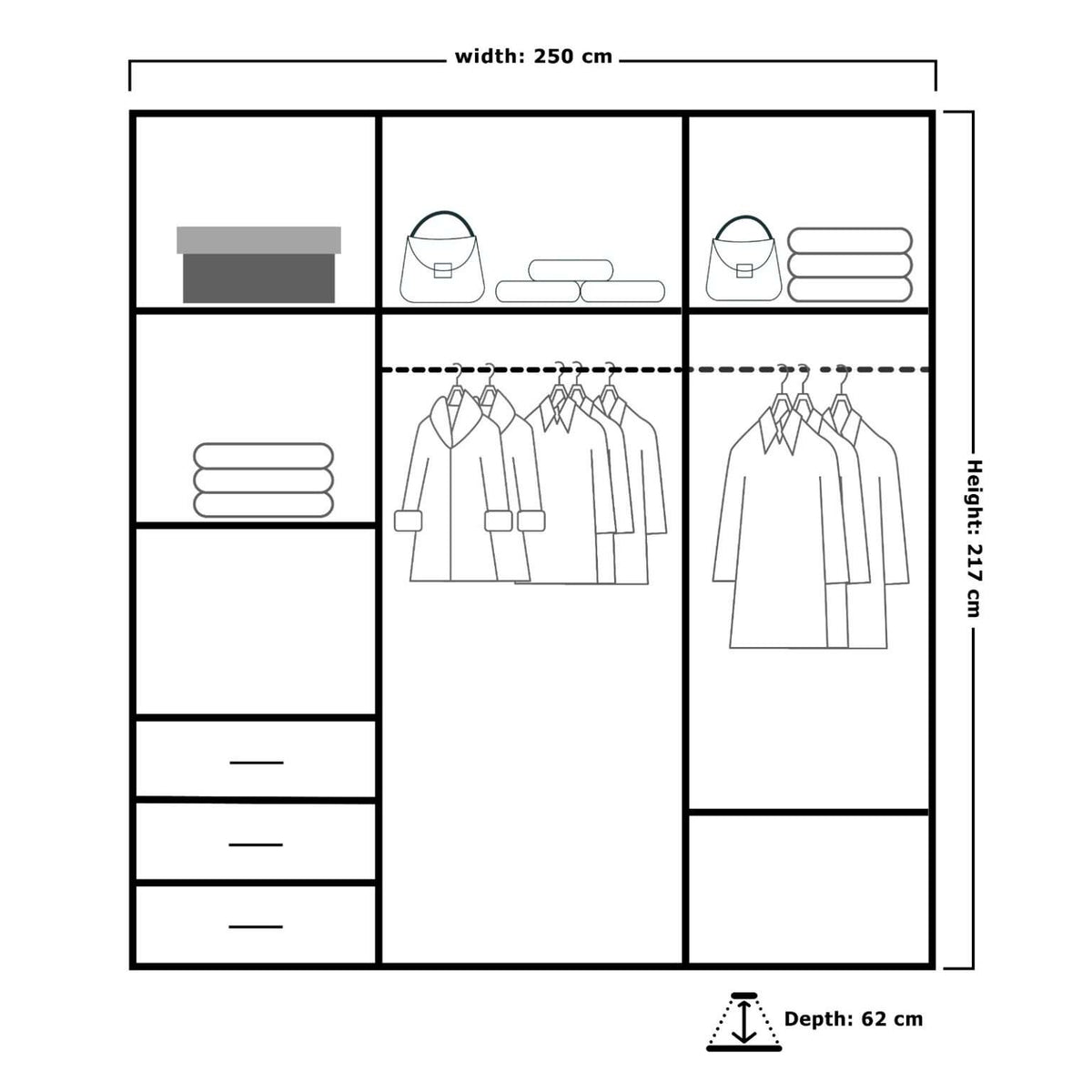 Manhattan Signature Sliding Door Wardrobe