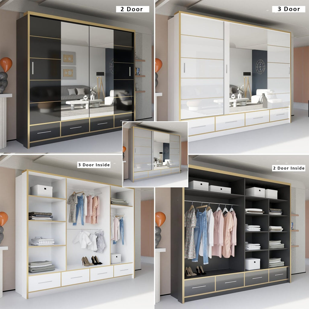 Milan Sliding Door Wardrobe