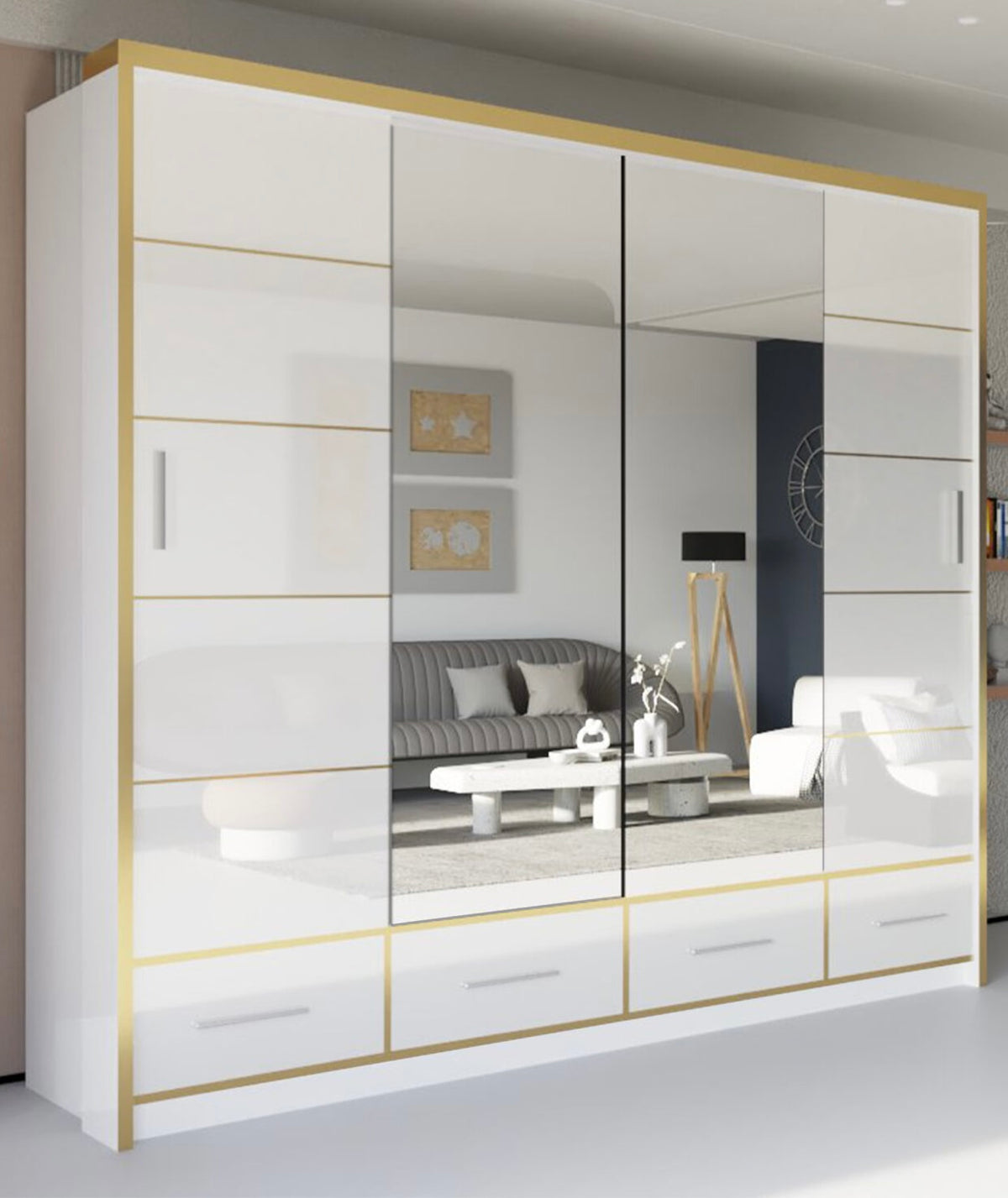 Milan Sliding Door Wardrobe