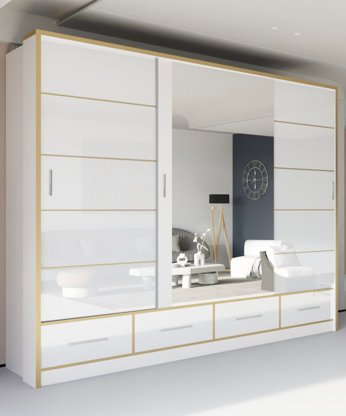 Milan Sliding Door Wardrobe