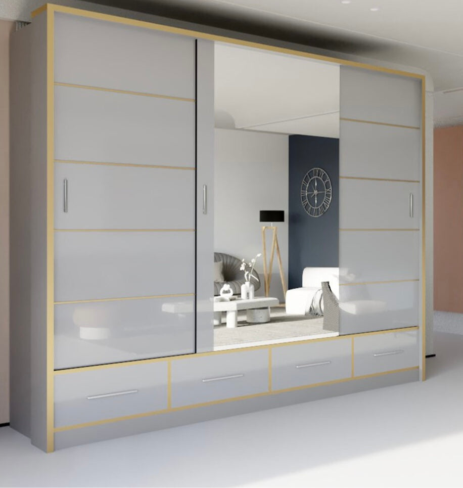Milan Sliding Door Wardrobe