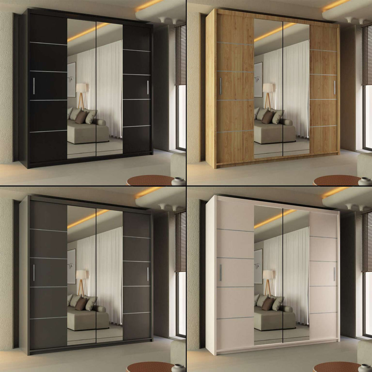 Lisbon Harmony Sliding Door Wardrobe (0042)