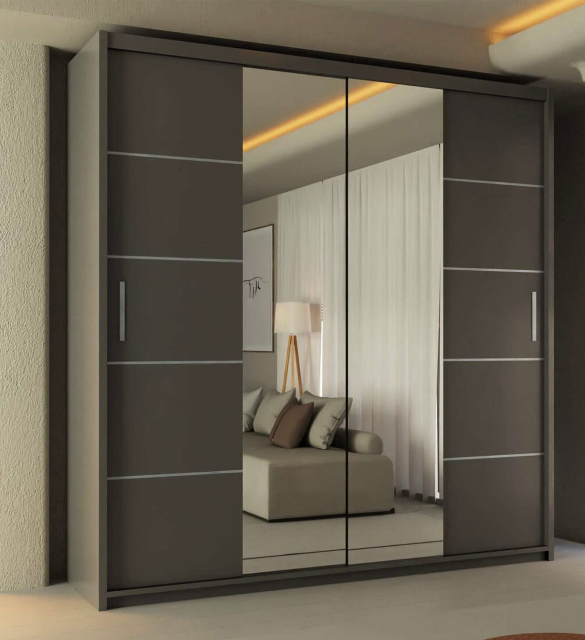 Lisbon Harmony Sliding Door Wardrobe (0042)