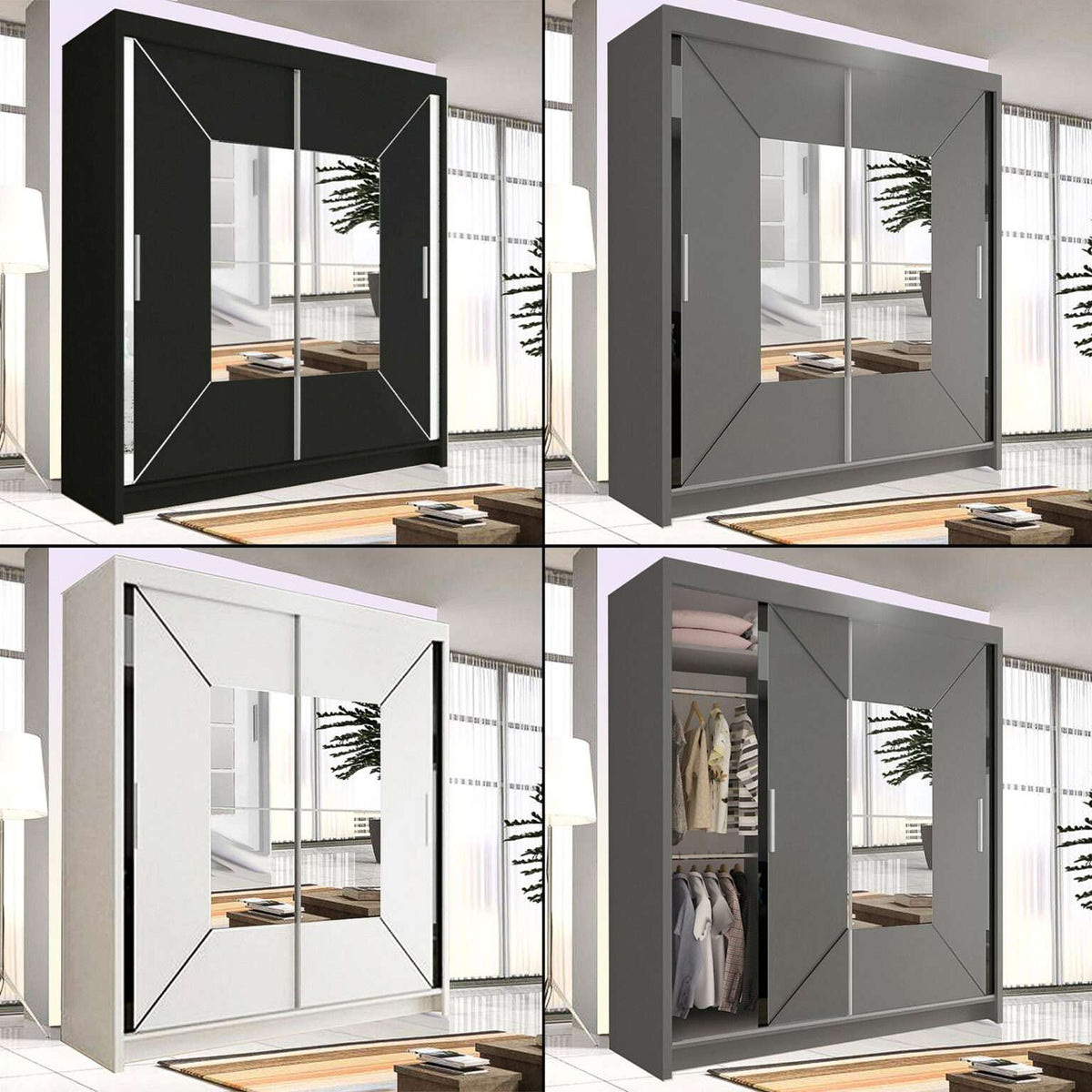 Nicole Luxe Sliding Door Wardrobe