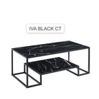 Amber Elite Coffee Table (TOP Marble Effect)