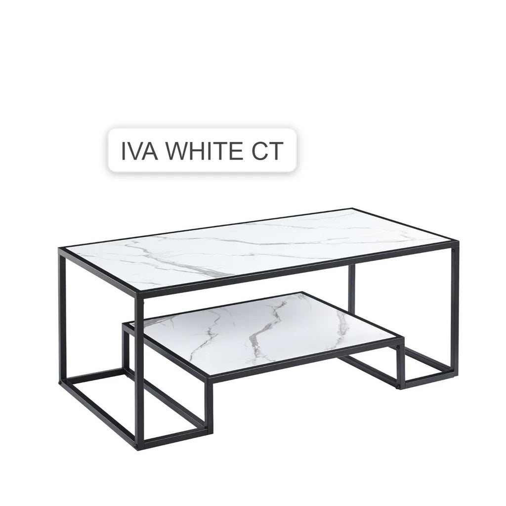 Amber Elite Coffee Table (TOP Marble Effect)
