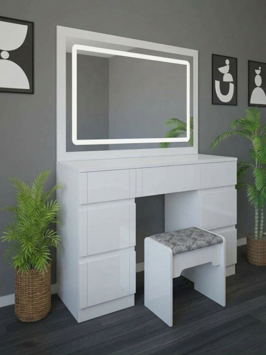 005 - LuxeFrame LED Dressing Table