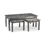 Nira Trio Coffee Table Set of 3 (Top Marble Touch)