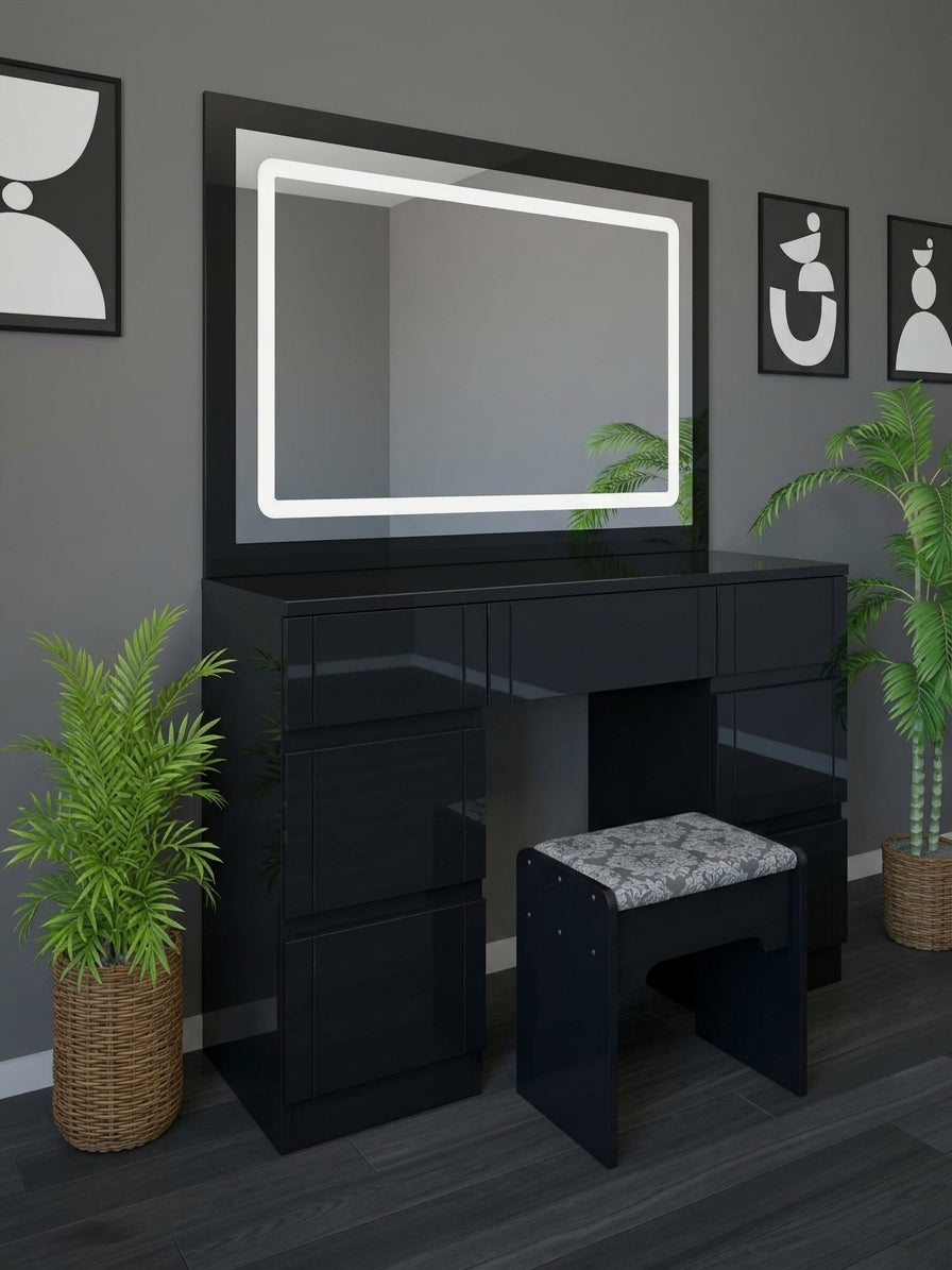 005 - LuxeFrame LED Dressing Table
