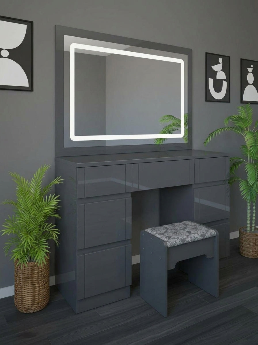 005 - LuxeFrame LED Dressing Table
