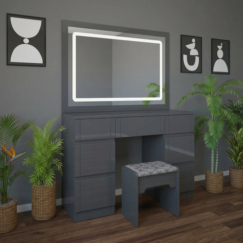 005 - LuxeFrame LED Dressing Table