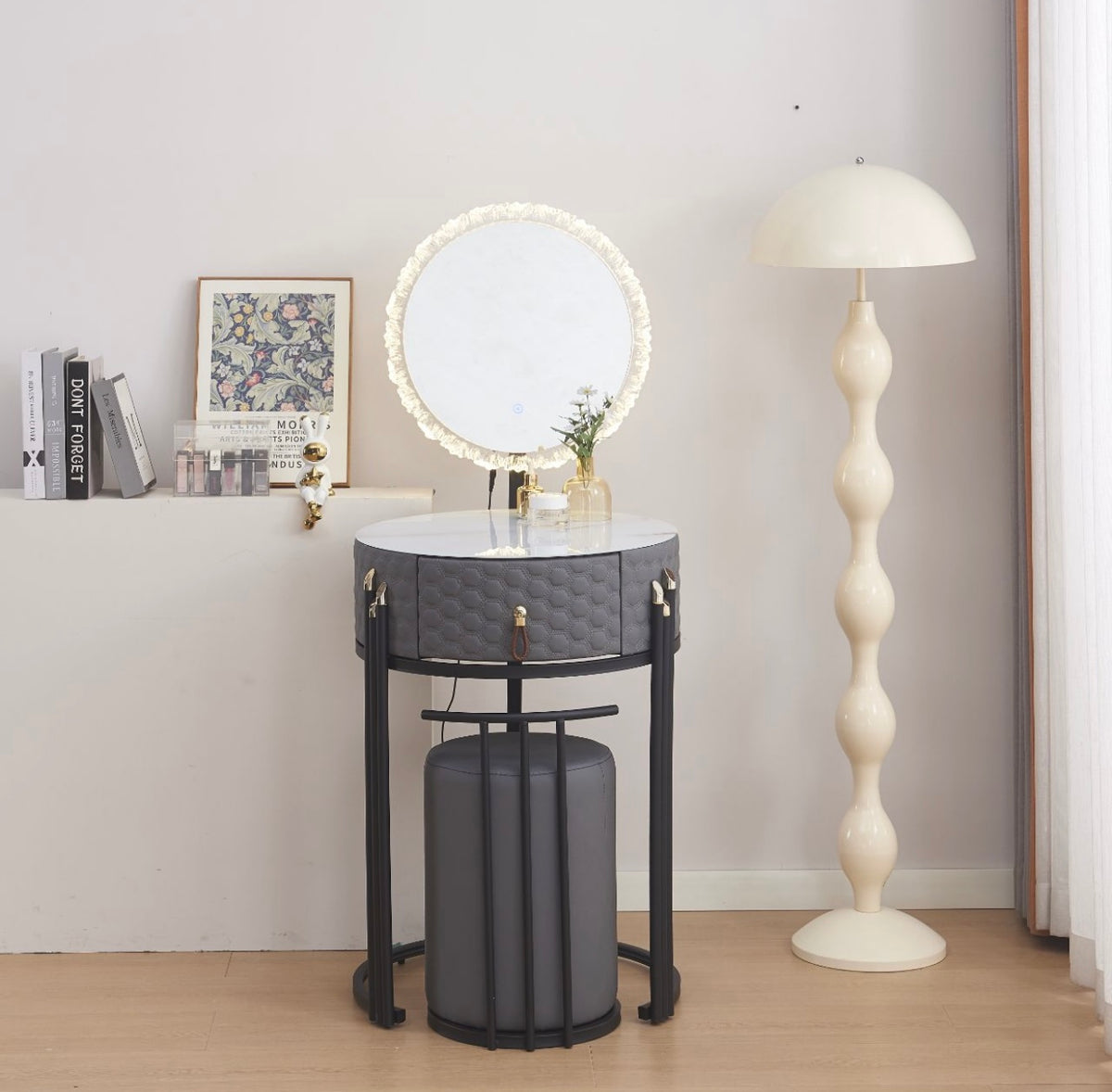 009 - LuxeRound Vanity Dressing Table
