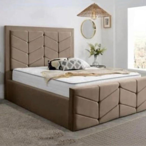 Zig Zag Luxe Panel Bed