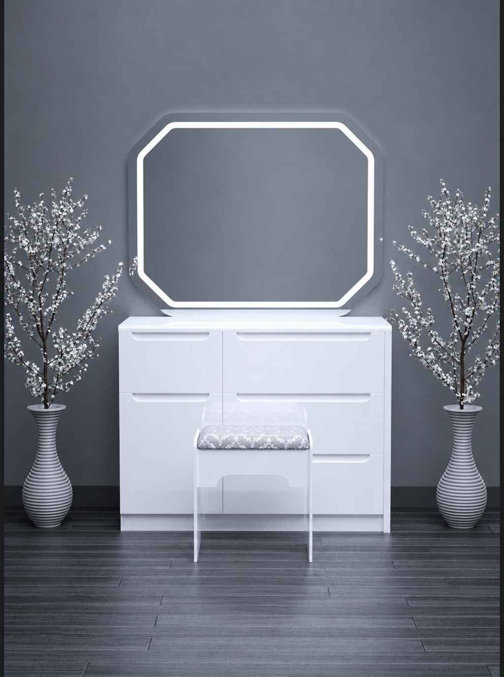 002 - LUXEGLOW LED DRESSING TABLE
